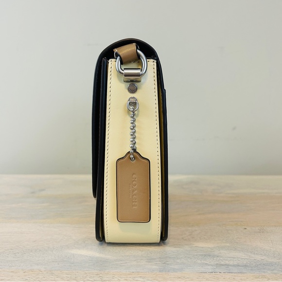 Coach Hutton Saddle Bag in Taupe Colorblock, NWT - Picture 4 of 10